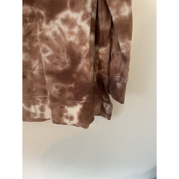 Terra & Sky Brown Tie Dye Pullover Sweatshirt 3/4 Sleeve Plus Size 1X - Picture 4 of 5